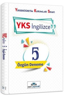 YKS İngilizce 5 Özgün Deneme