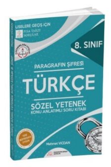 Paragrafın Şifresi 8. Sınıf Türkçe Sözel Yetenek Konu Anlatımlı Soru Kitabı.